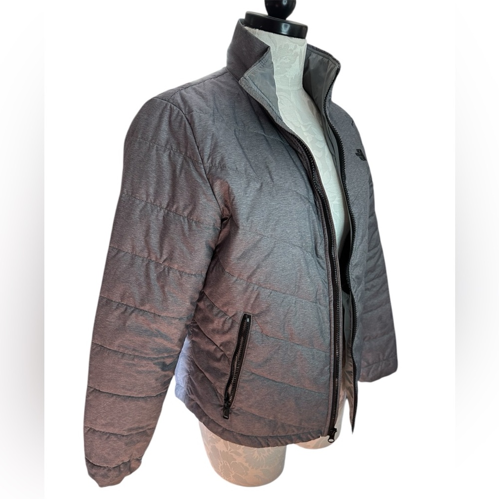 Heather Grey North face Jacket